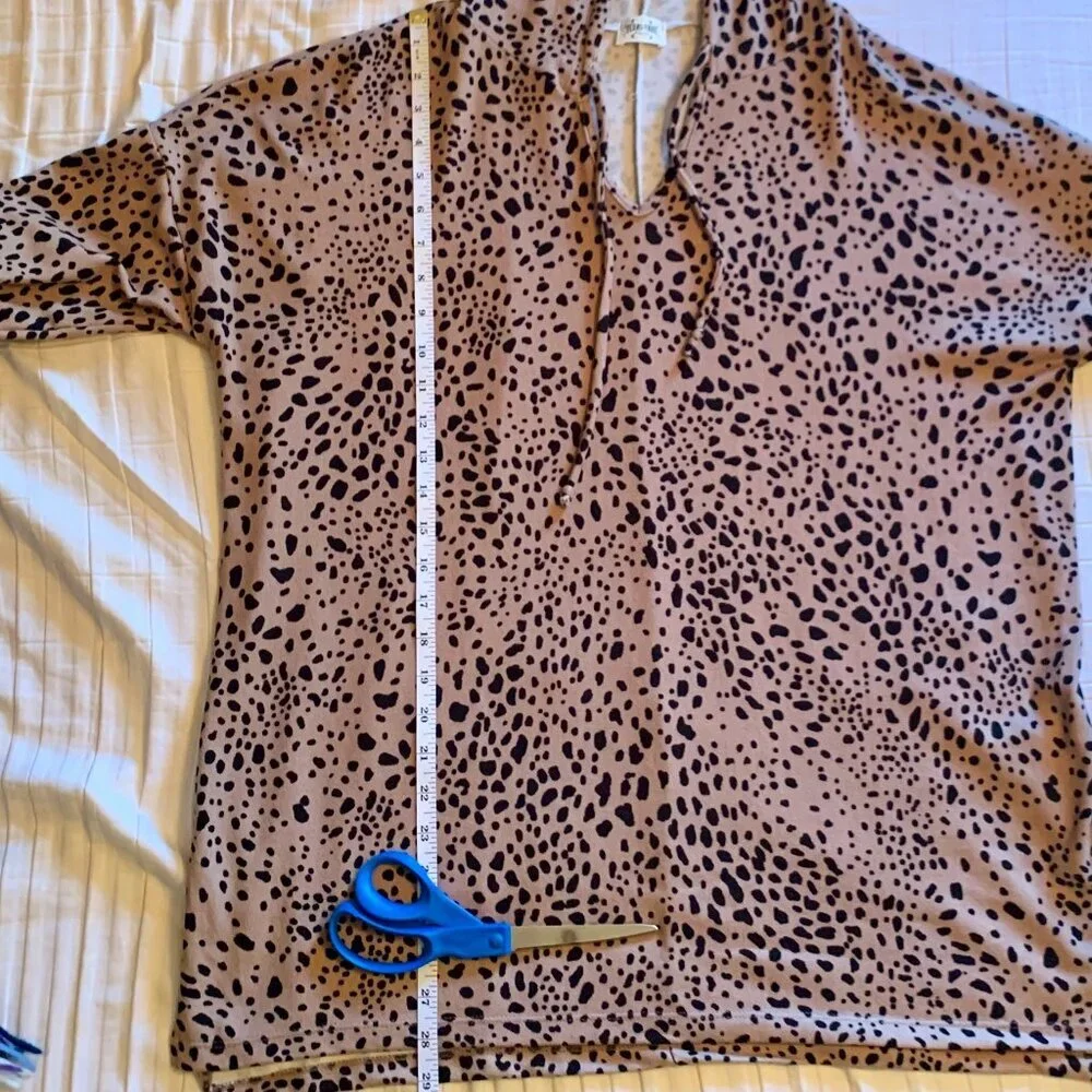 👖Texas True Threads Brooke 🐾 Leopard Hoodie, Pre-Owned, Sz XL 👢 - Picture 11 of 14